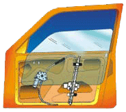 cable kit mounted in door