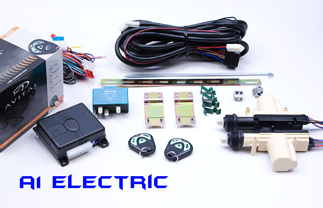 2 Door Cable Lock Kit with AVI-2101 Keyless Entry