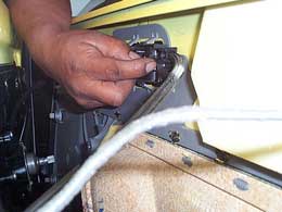 removing linkage and wires from door panel